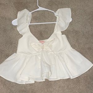 NWT Urban Outfitters cropped top babydoll style
